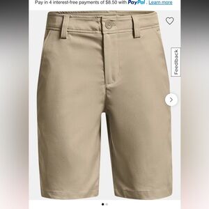 Boys under armor golf shorts